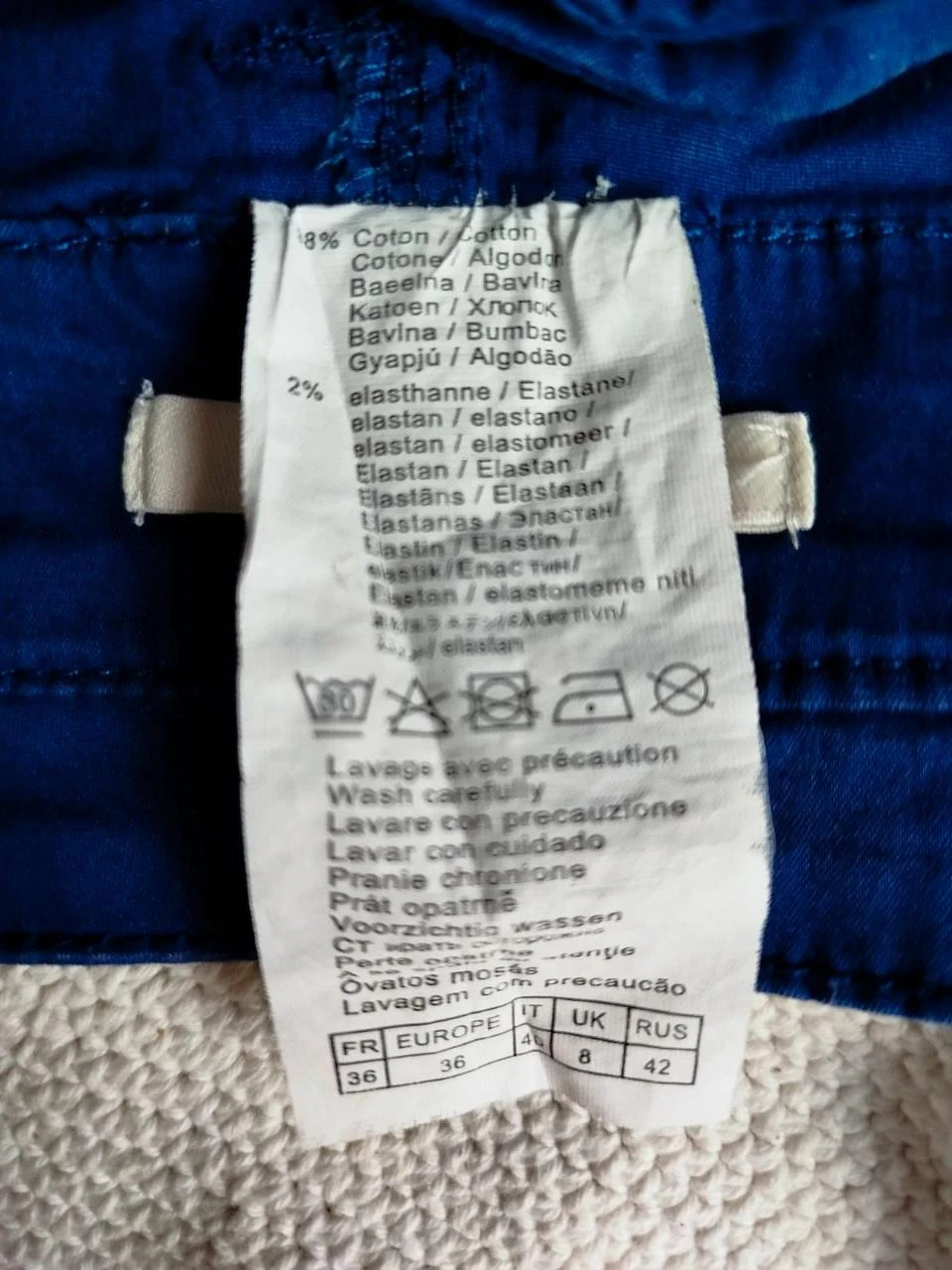 💟Blue A-line Skirt Camaïeu Women size S / 36 – photo 5